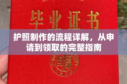 浈江护照制作的流程详解，从申请到领取的完整指南