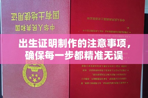 浈江出生证明制作的注意事项，确保每一步都精准无误