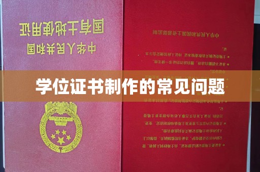 浈江学位证书制作的常见问题