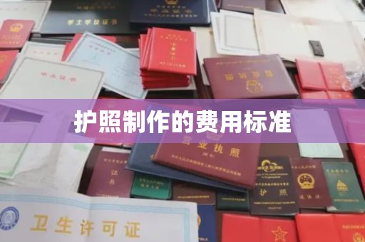 浈江护照制作的费用标准
