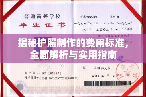 浈江揭秘护照制作的费用标准，全面解析与实用指南