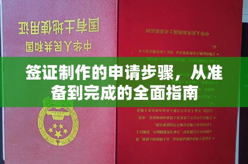 浈江签证制作的申请步骤，从准备到完成的全面指南