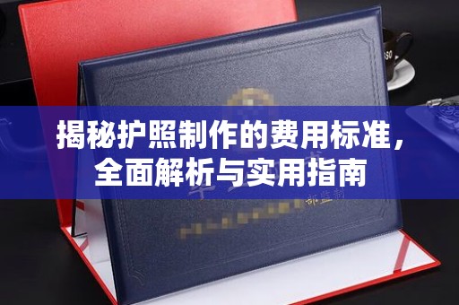 浈江揭秘护照制作的费用标准，全面解析与实用指南