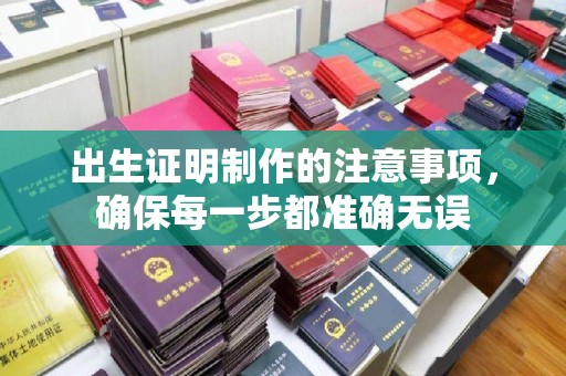 浈江出生证明制作的注意事项，确保每一步都准确无误