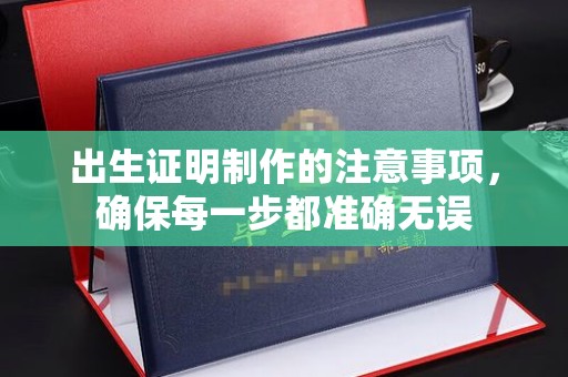 浈江出生证明制作的注意事项，确保每一步都准确无误