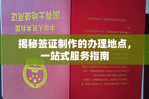 浈江揭秘签证制作的办理地点，一站式服务指南