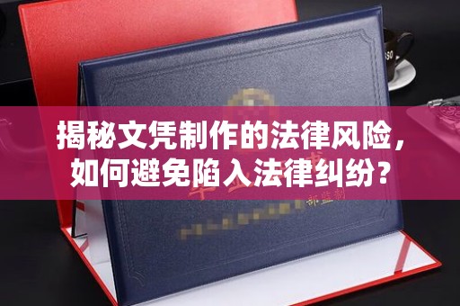 浈江揭秘文凭制作的法律风险，如何避免陷入法律纠纷？