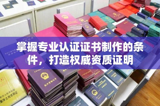 浈江掌握专业认证证书制作的条件，打造权威资质证明