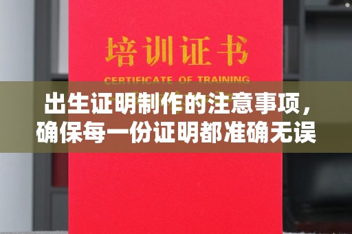 浈江出生证明制作的注意事项，确保每一份证明都准确无误