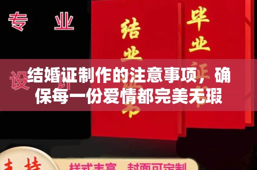 浈江结婚证制作的注意事项，确保每一份爱情都完美无瑕